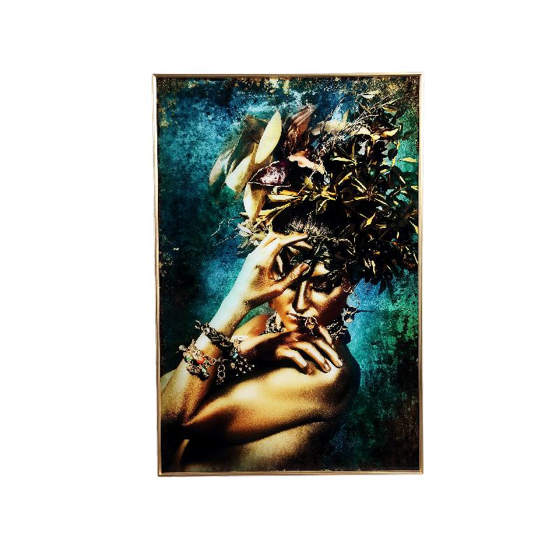 Melani Glass Art Wandafbeelding Embrace Nature Lang 120x80x3.5 cm