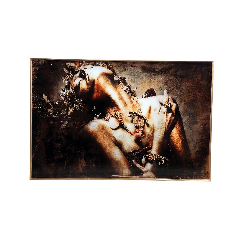 Melani Glass Art Wandpaneel Pleasure Feeling 80x120x3.5 cm
