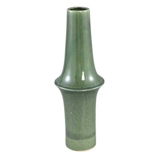 Cashay Donkergroen Keramische Pot Met Ring Set Van 2 Stuks L - 2 Sets 45x16x16 cm