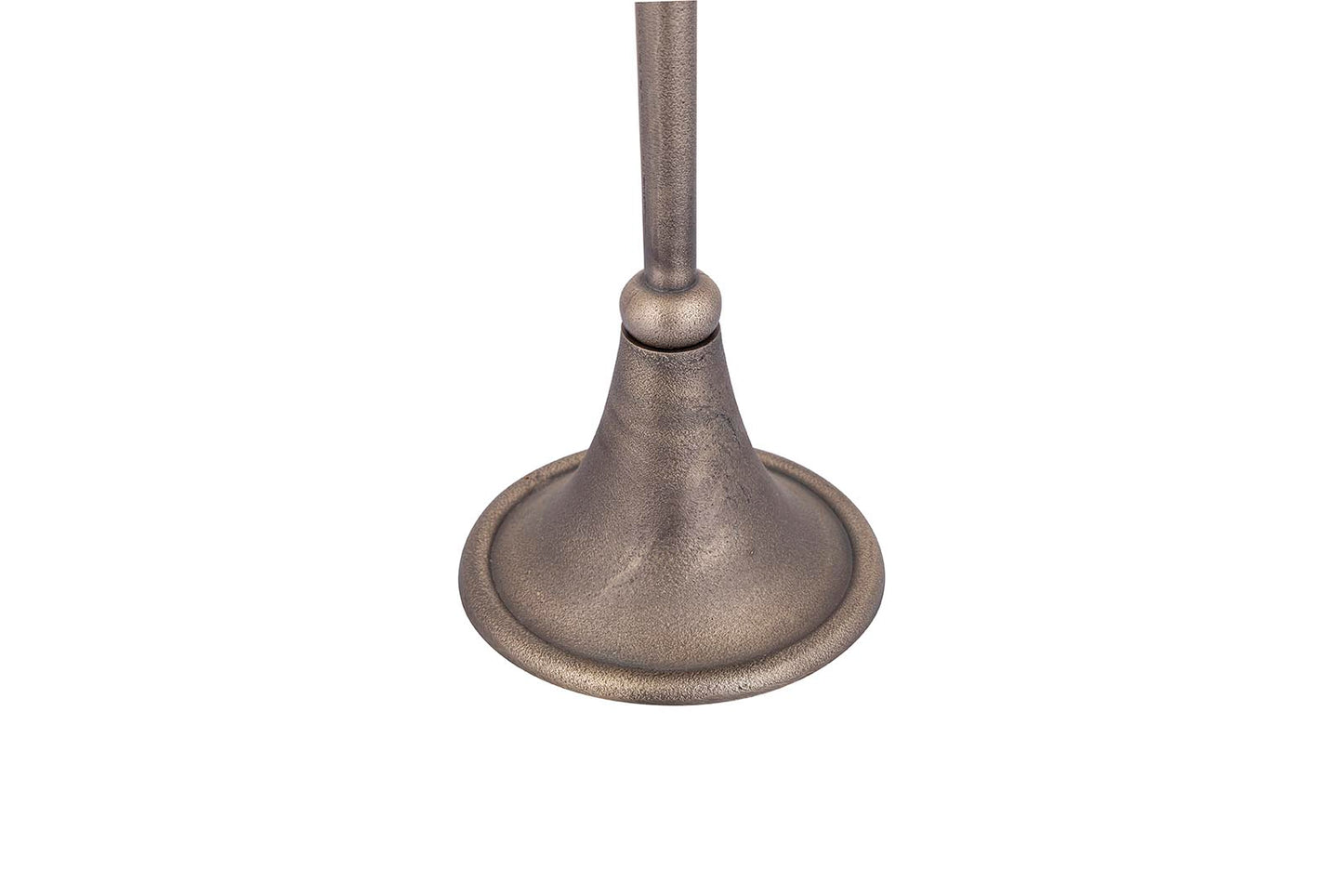 Zival Brass Casted Alu Candleholder Round High