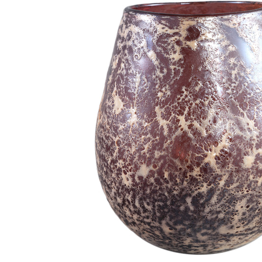 Jice Red Glass Rough Finish Stormlight Round L