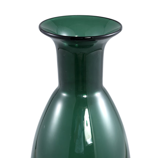 Nory Green Glass Bulb Vase Round Long