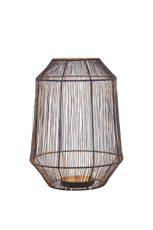 Justy Black Iron Wired Stormlight Gold Inside Roun