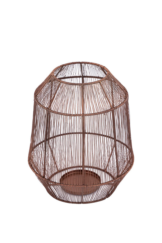 Justy Copper Iron Wired Stormlight Round S