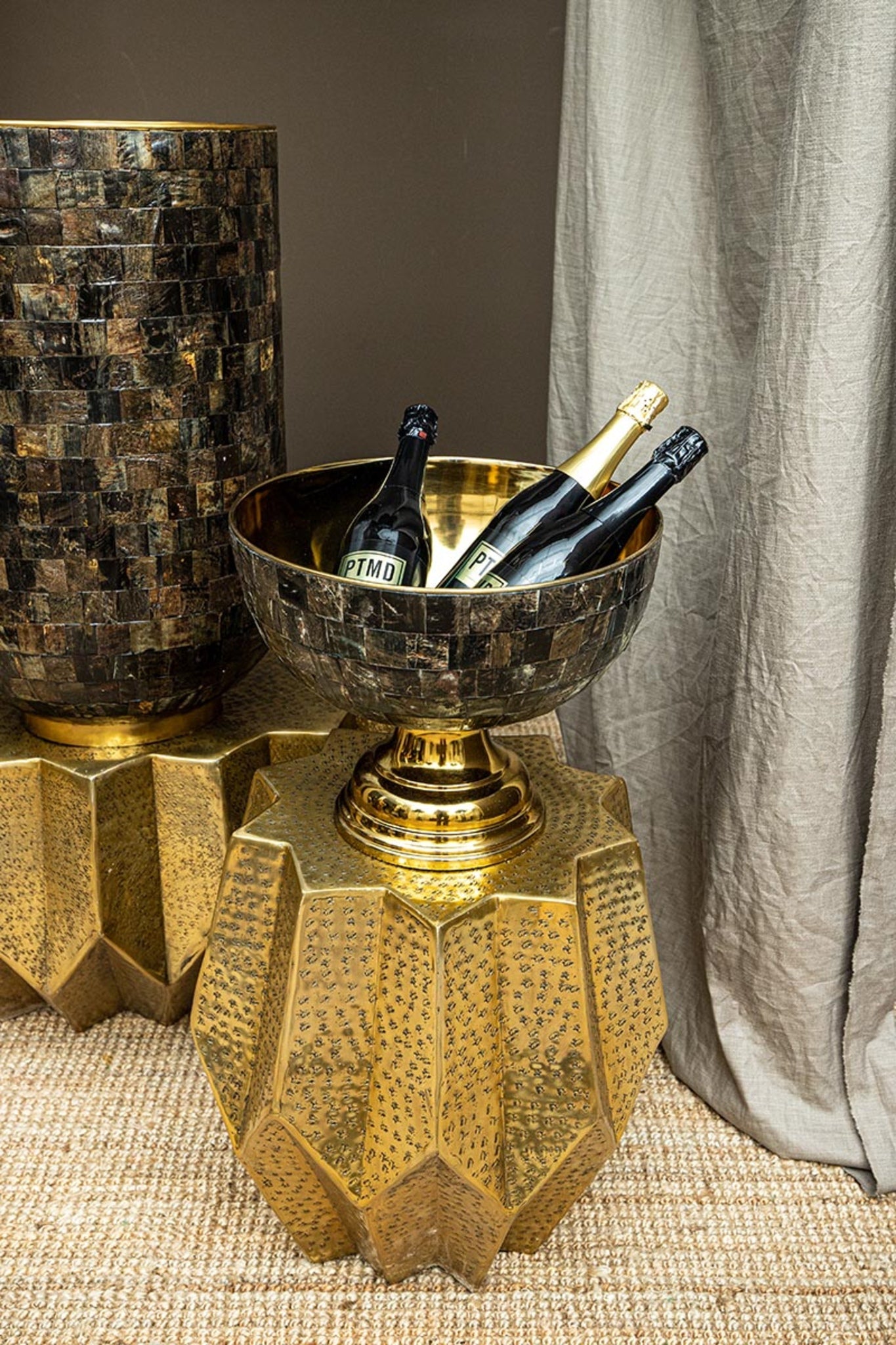 Loder Gold Horn Shiny Pot Natural Horn Mosaic SV2