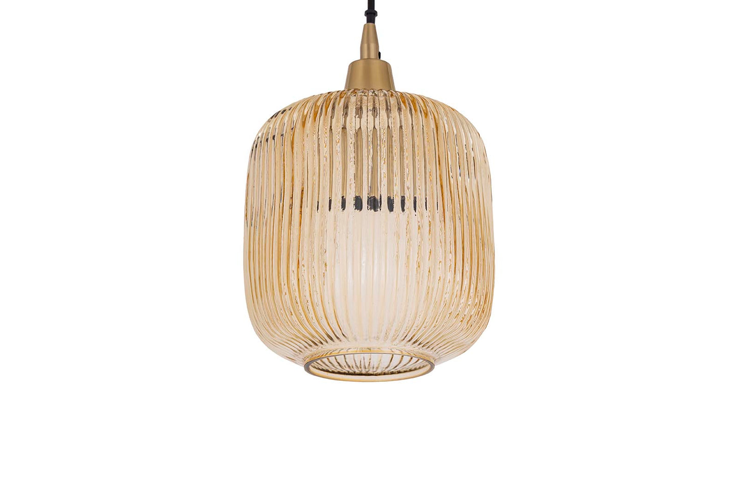 Juliet Amber Glass Hanging Lamp Regular