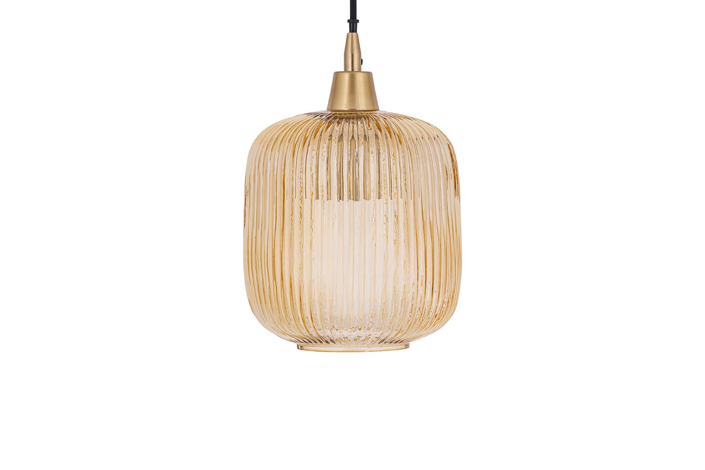 Juliet Amber Glass Hanging Lamp Regular