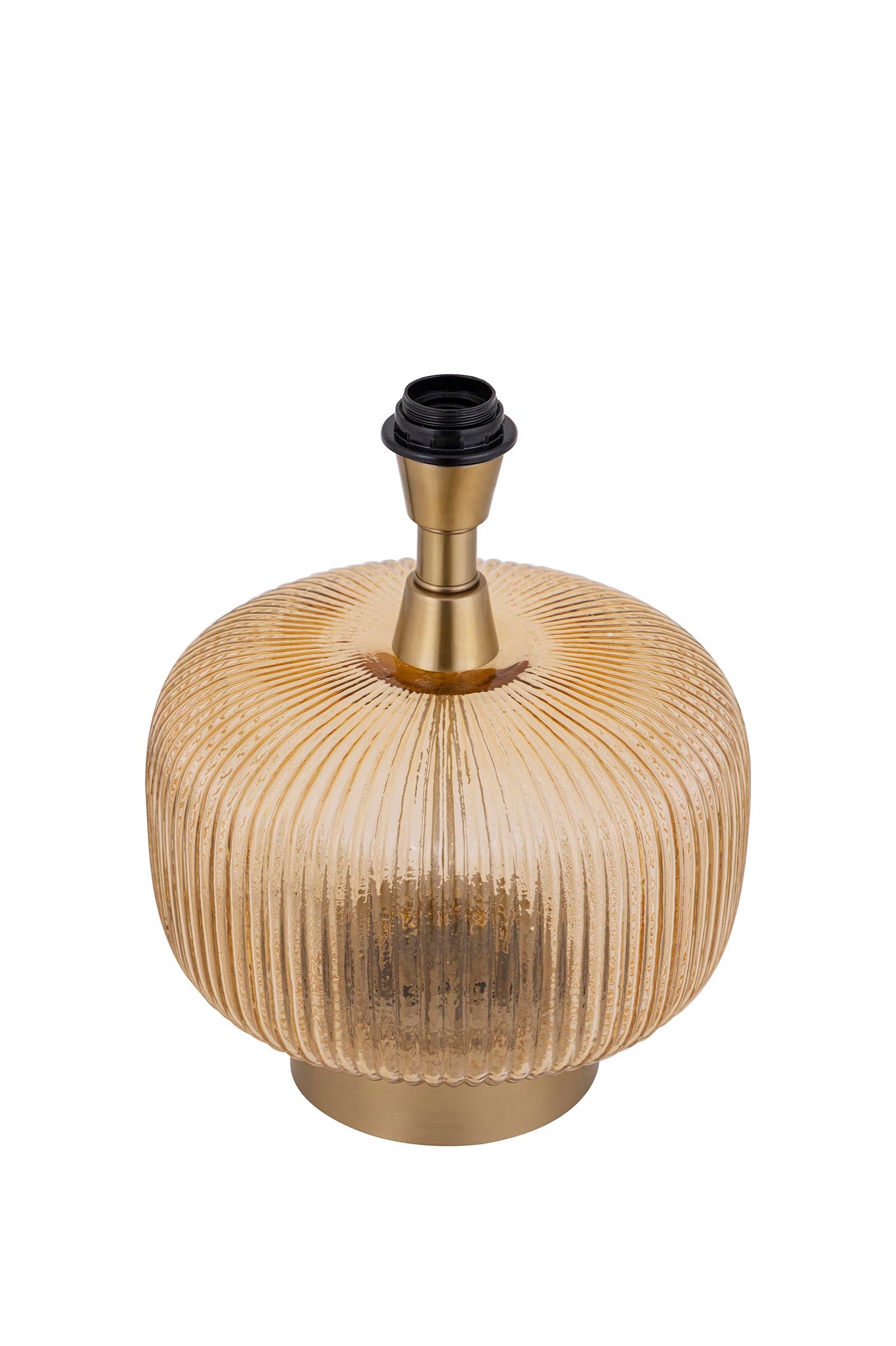 Juliet Amber Glass Lampbase Wide