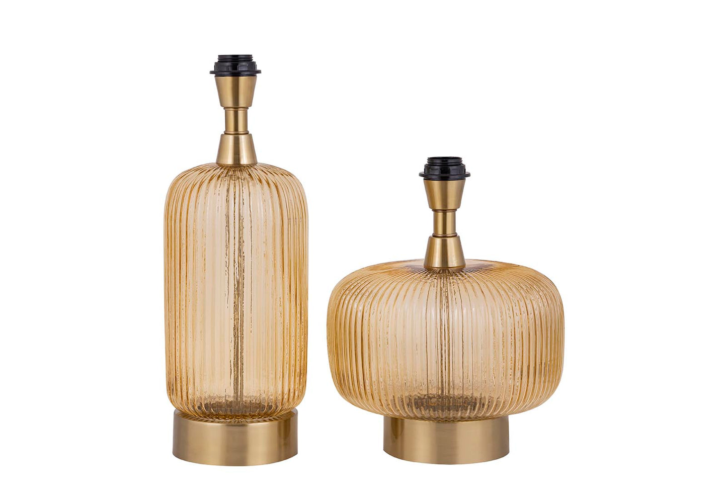 Juliet Amber Glass Lampbase Wide