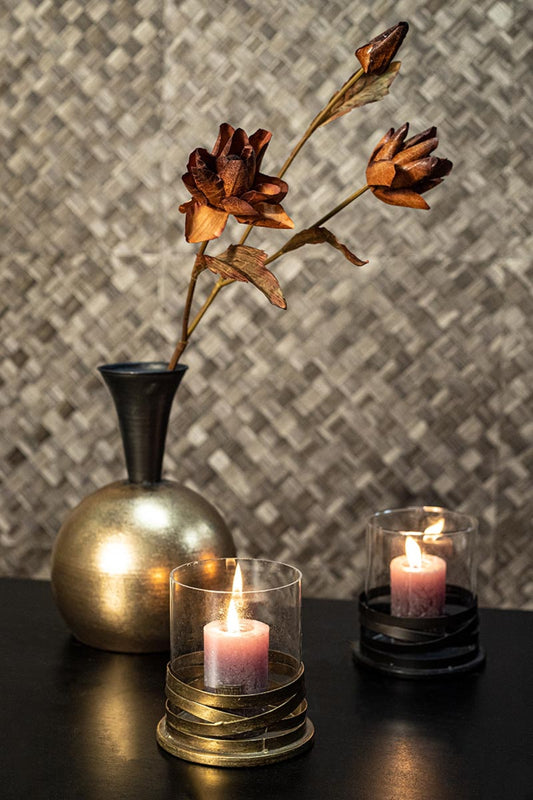 Messin Black Metal Stormlight Swirl Frame Round