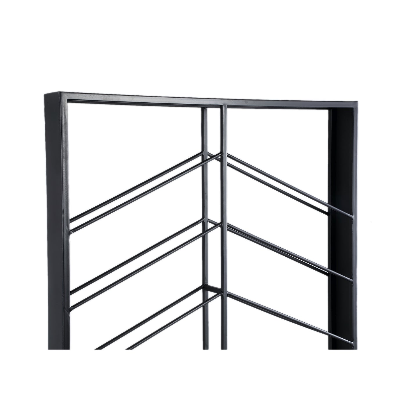 Vinno Black Iron Winerack Symmetrical Layers Rect