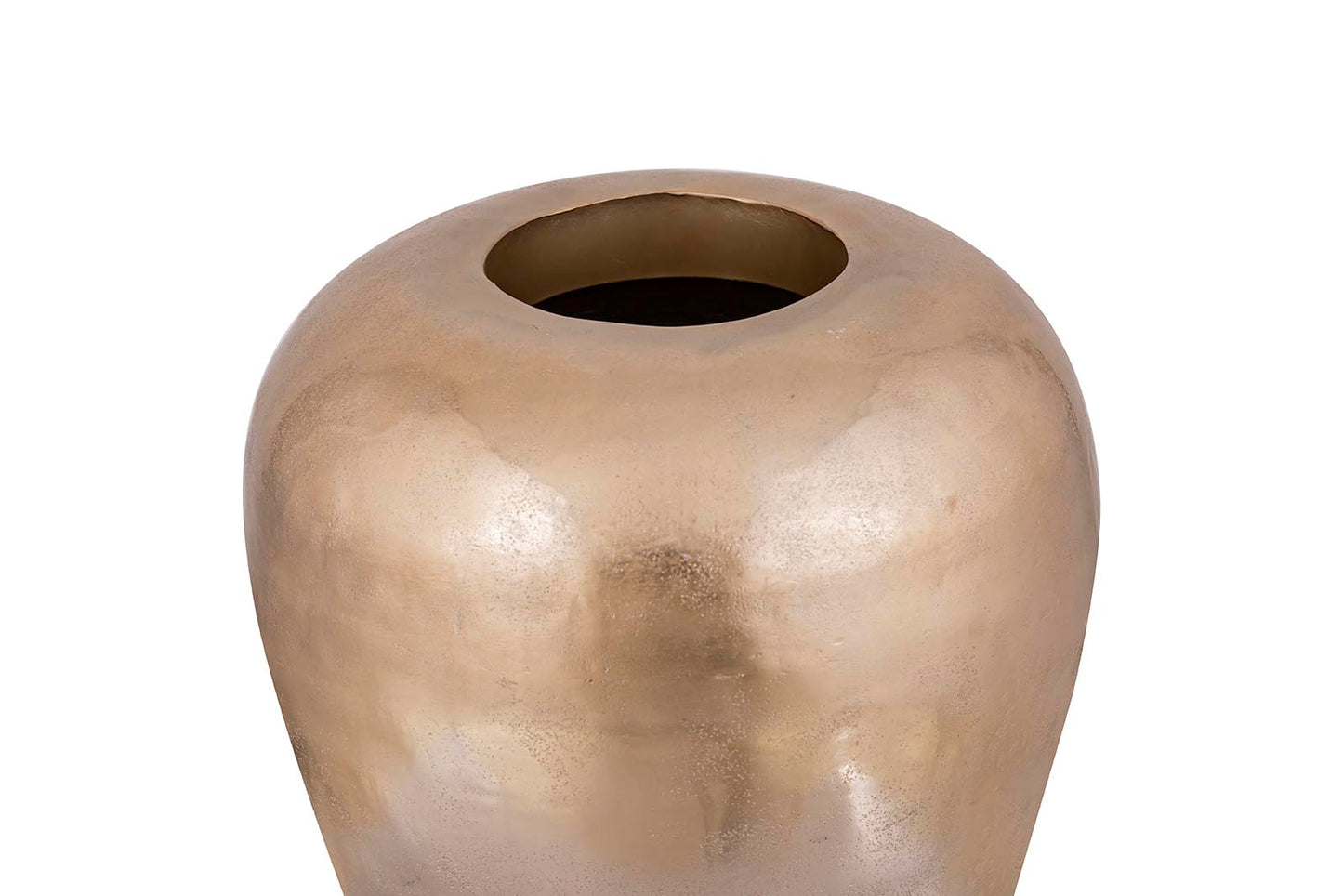 Mumbay Champagne Aluminum Pot Round S