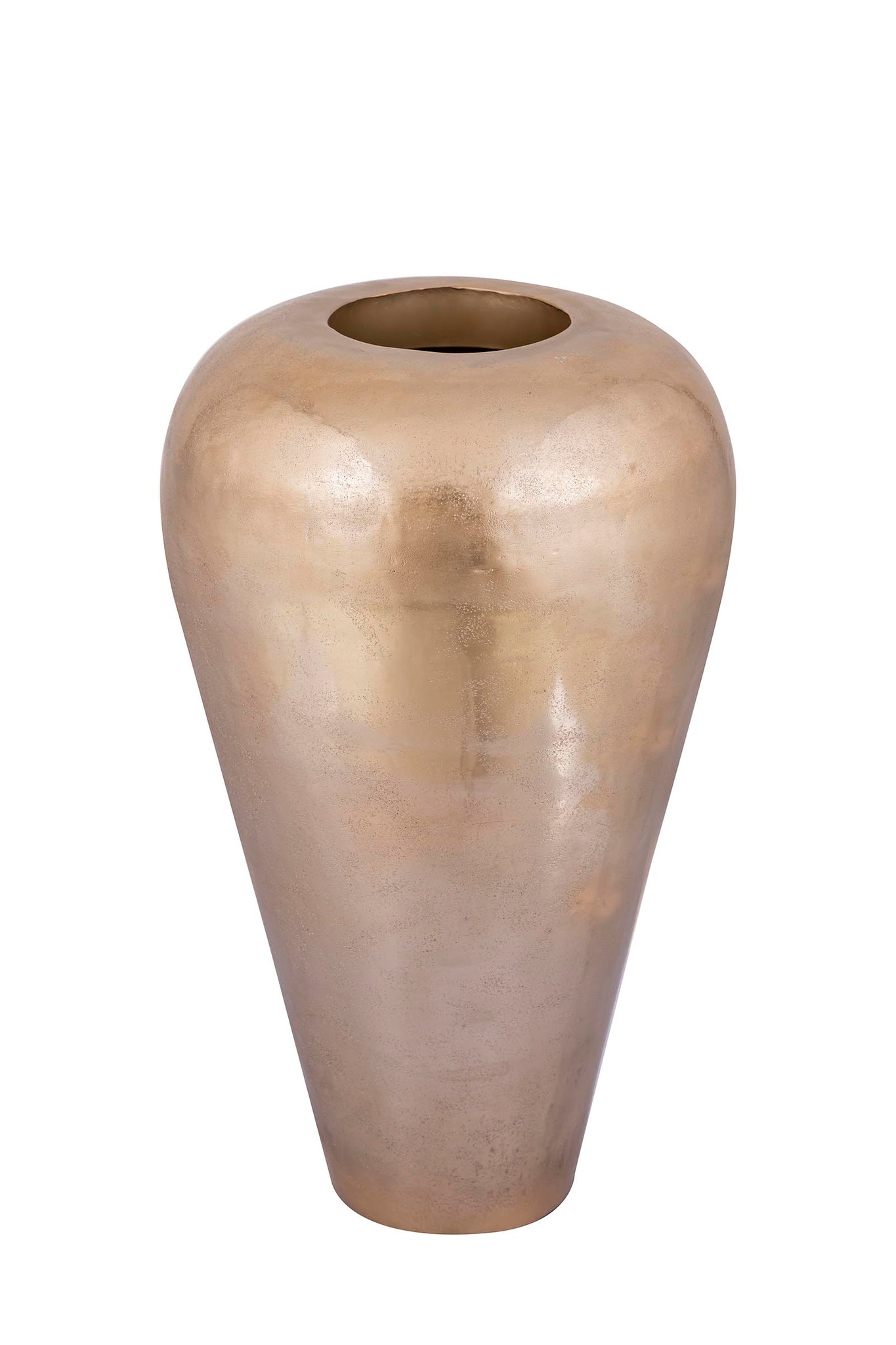 Mumbay Champagne Aluminum Pot Round S