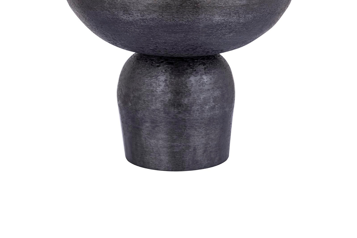 Wayan Black Brushed Aluminum Pot With Base SV3