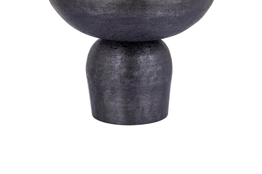 Wayan Black Brushed Aluminum Pot With Base SV3