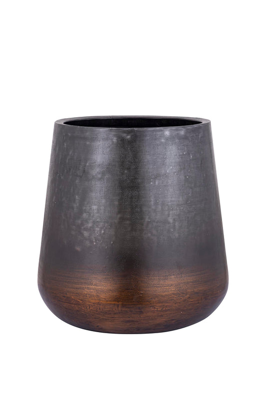 Nouska Black Aluminum Pot With Copper Bottom M