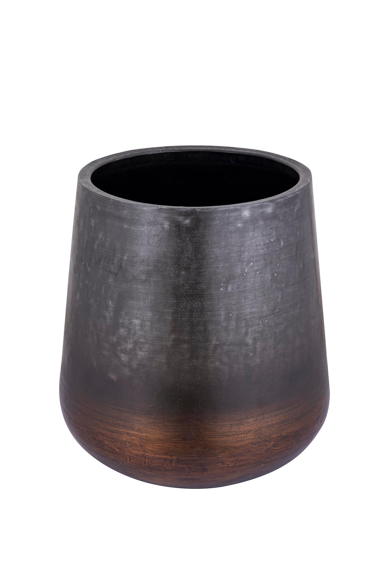 Nouska Black Aluminum Pot With Copper Bottom M