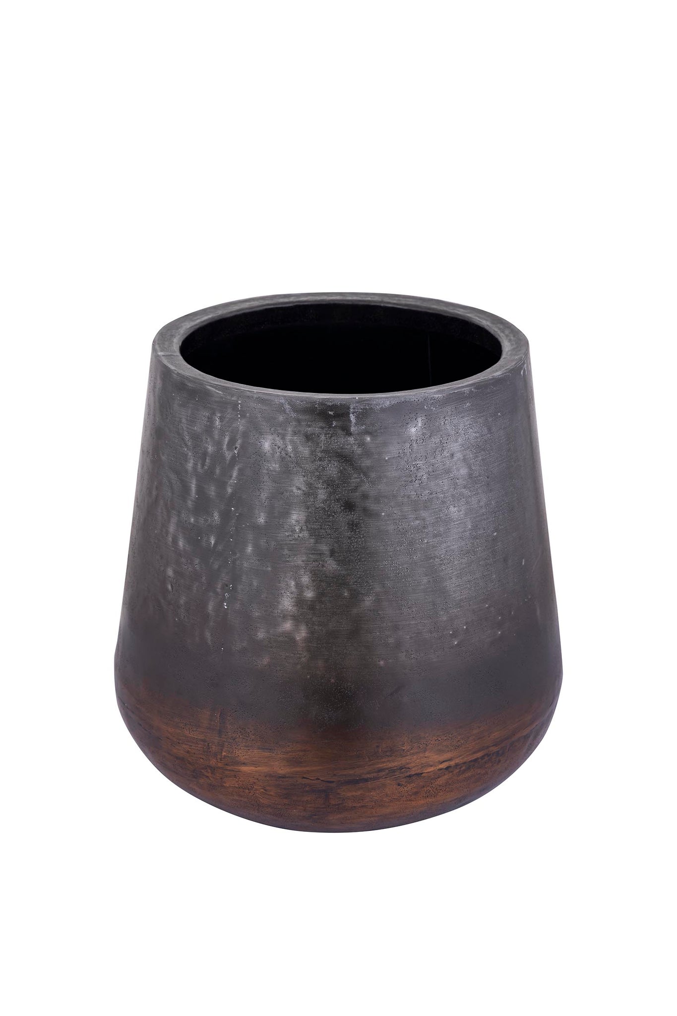 Nouska Black Aluminum Pot With Copper Bottom S