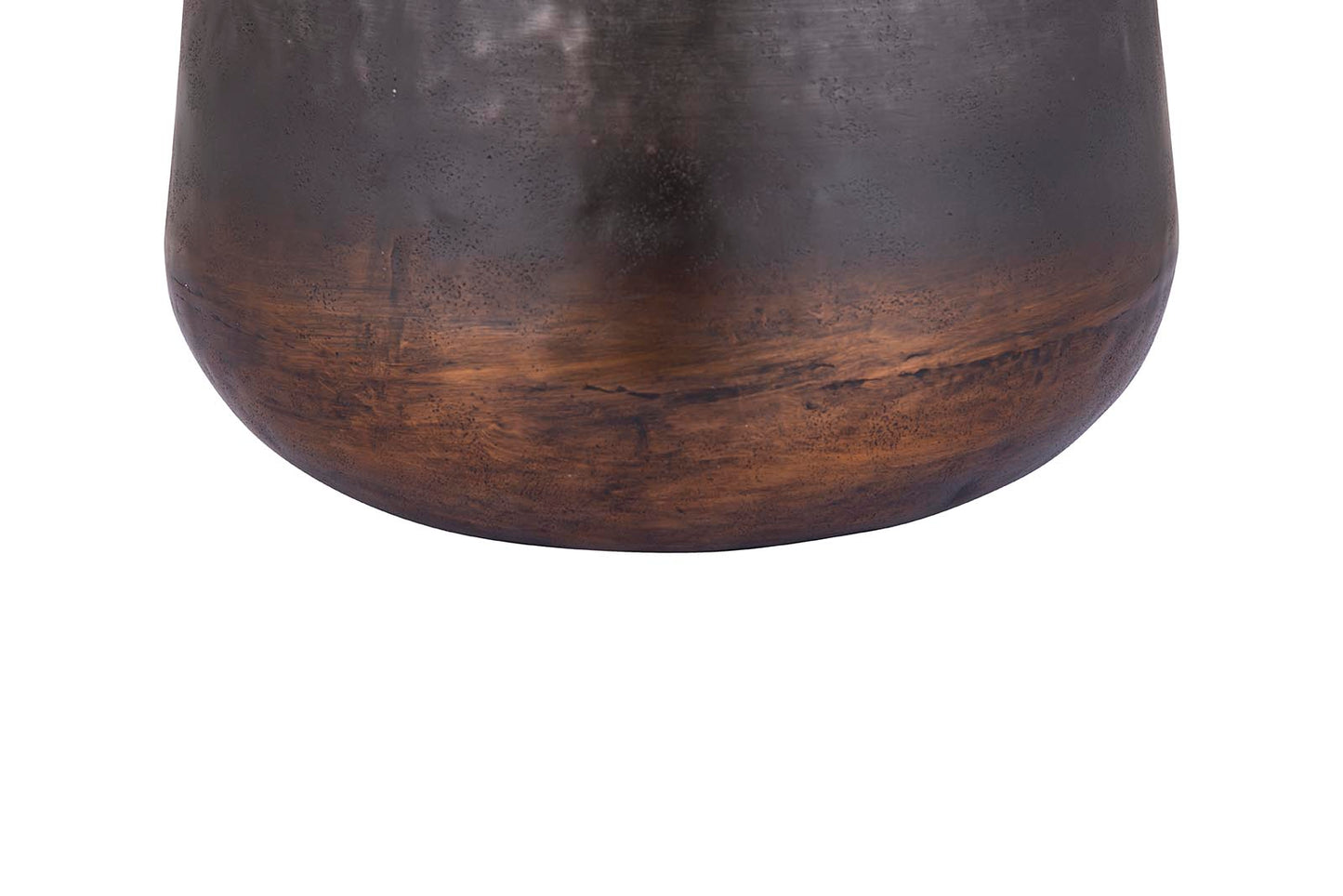 Nouska Zwarte Aluminium Pot Met Koperen Bodem S 48x48x48 cm