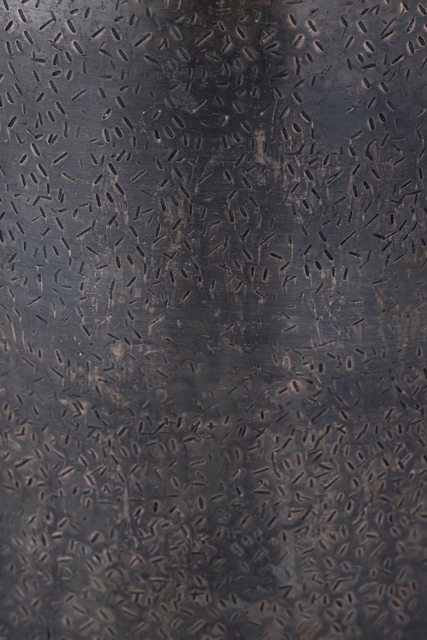 Yourne Black Rustic Aluminum Pot Bulb Round S