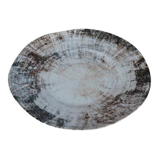 Kaylaa Mix Porselein Dinerbord Rond Set van 6 Stuks 23 Cm 2.5x23x23 cm