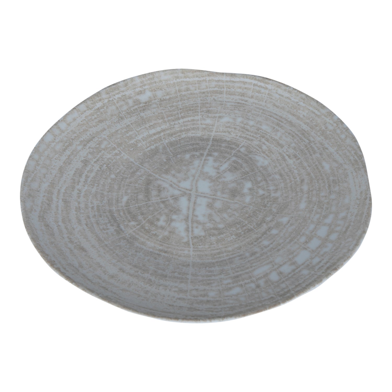 Kaylaa Crème Porselein Dinerbord Rond Set van 6 Stuks 2.5x23x23 cm