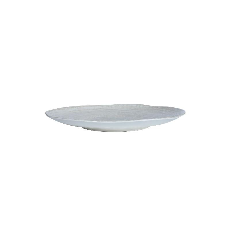 Kaylaa Crème Porselein Dinerbord Rond Set van 6 Stuks 2.5x23x23 cm