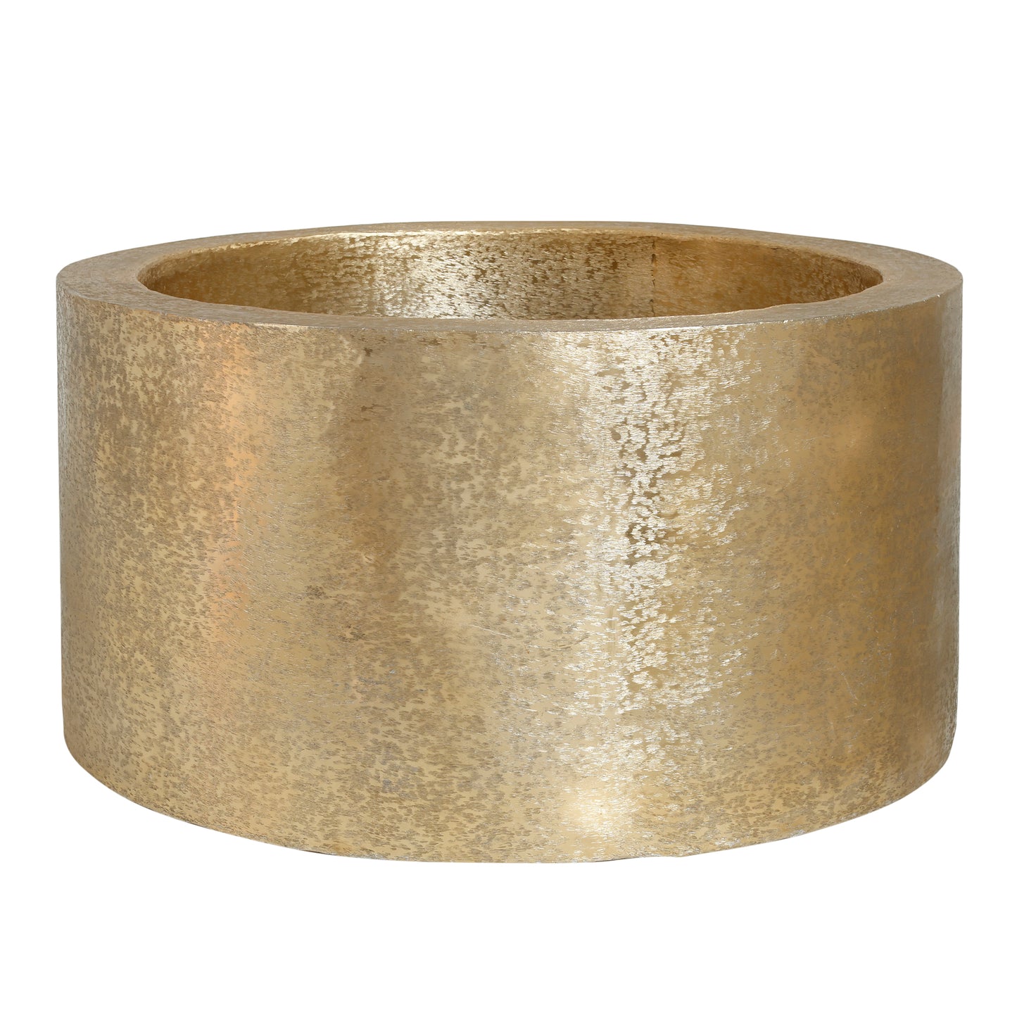 Eviee Gold Brushed Alu Sheet Pot Round SV2