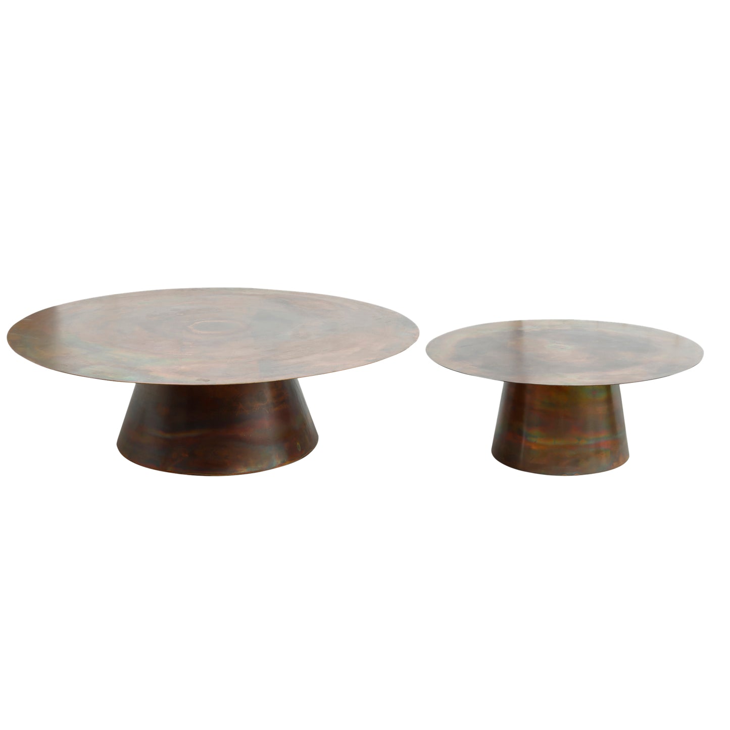 Comprador Copper Iron Coffeetable Round Sv2