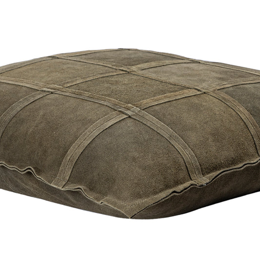 Cobie Groen Suède Leren Kussen Vierkant L - Set van 2 - 2 Sets 60x60x8 cm