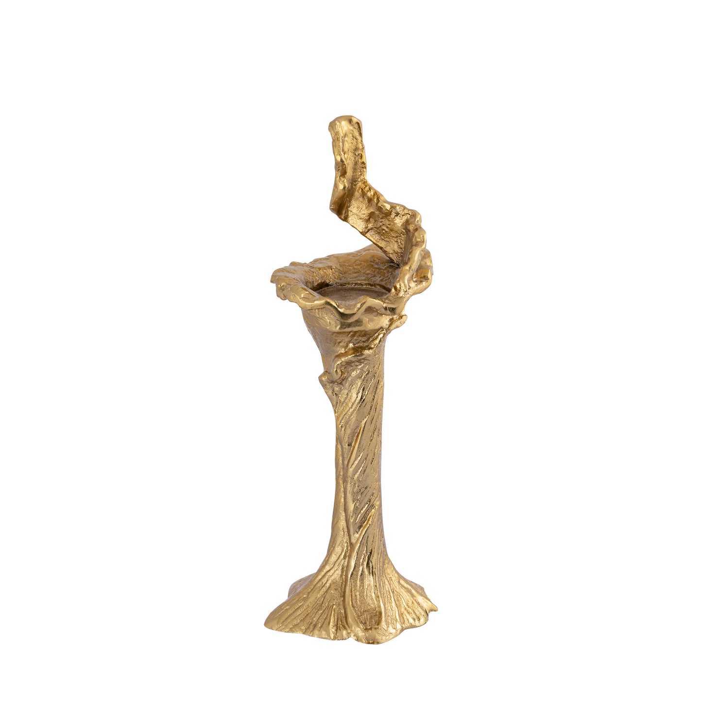 Mataly Gold Casted Alu Candle Holder S