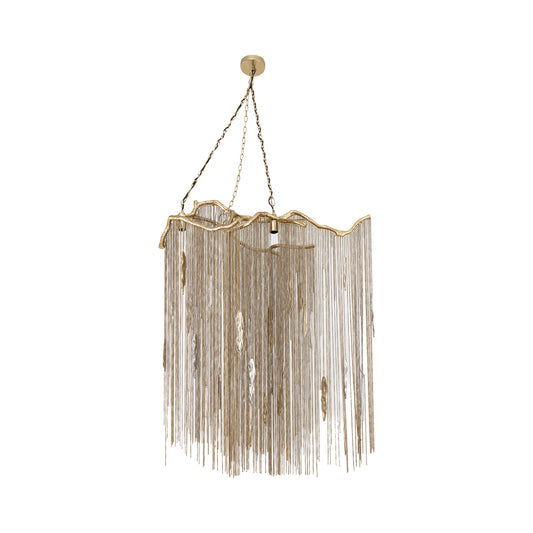 Wilco Brass Gegoten Aluminium Hanglamp Kettingen Breed 185x108x44 cm