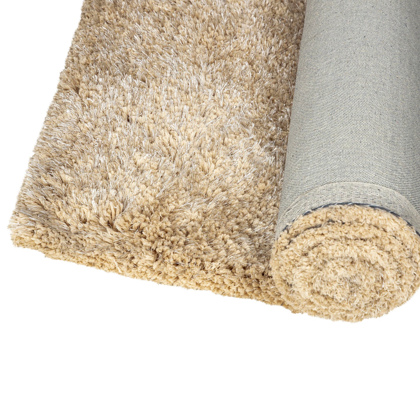 Jups Beige Fabric Handwoven Carpet S
