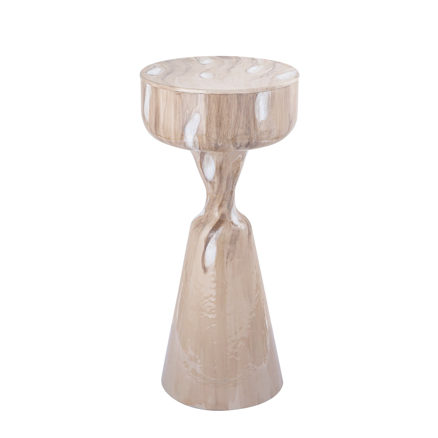 Maran Cream Shiny Ironsidetable Round L