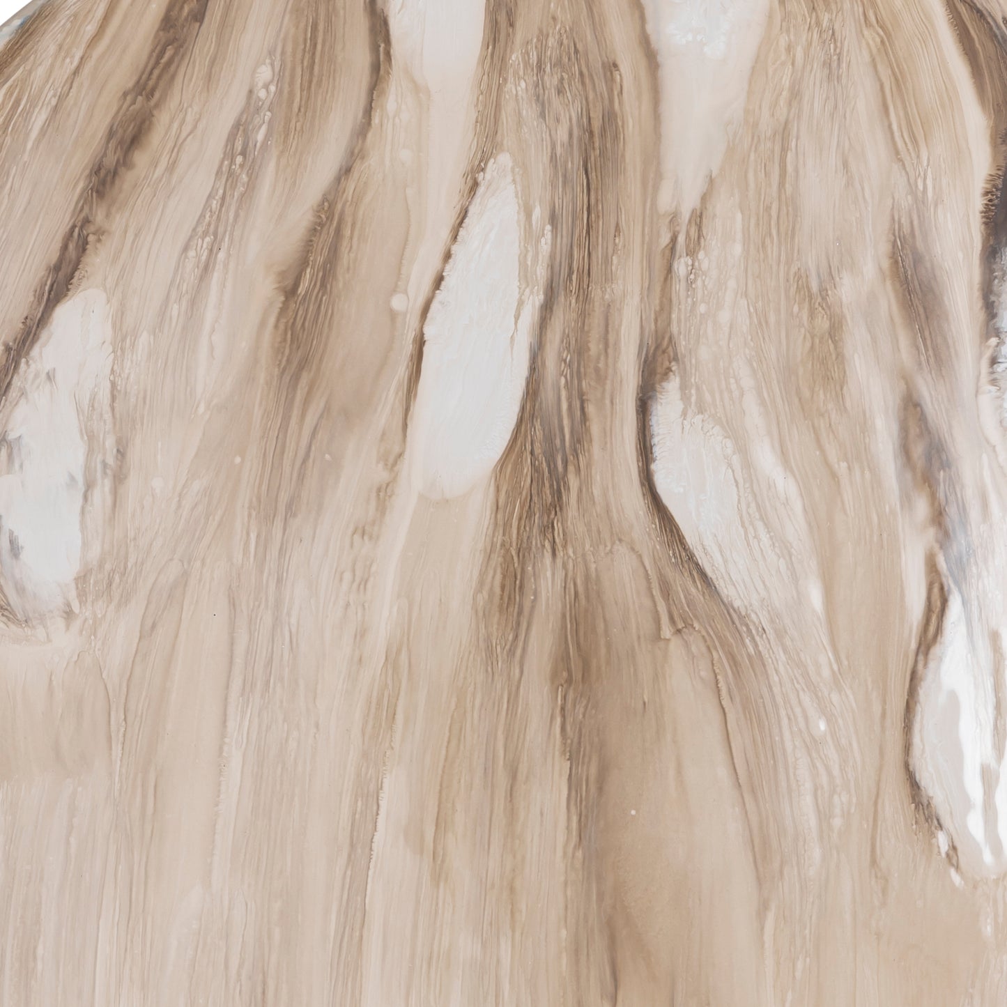 Maran Beige Shiny Iron Wall Panel Round S