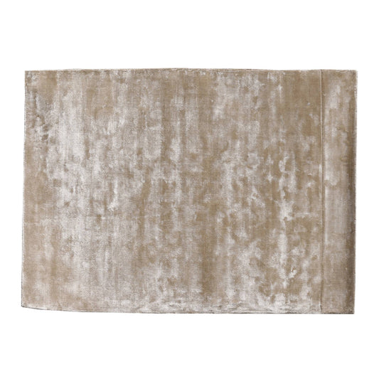 Flavia Taupe Viscose Handwoven Carpet XL