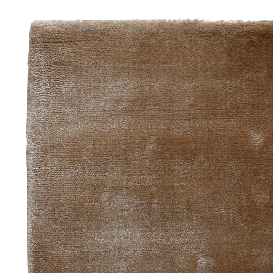Flavia Taupe Viscose Handwoven Carpet XL