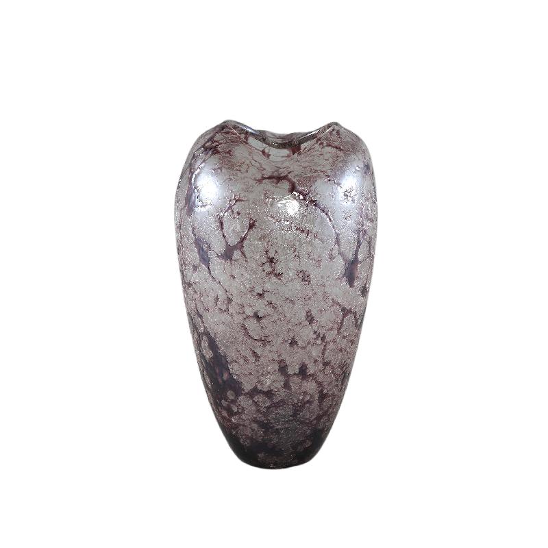 Michellee Purple Glazen Vaas Rond Smoke S 30x16x16 cm
