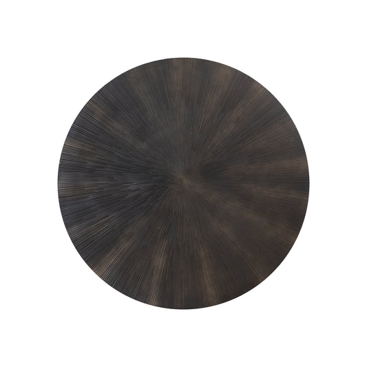Zapp Black MDF Carved Wallpanel Gold Round
