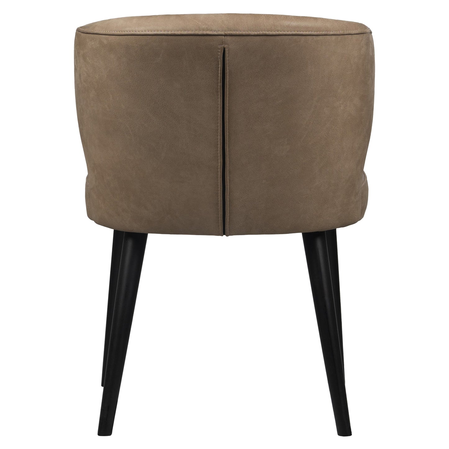 Fiori Taupe Terra Leather Dining Chair