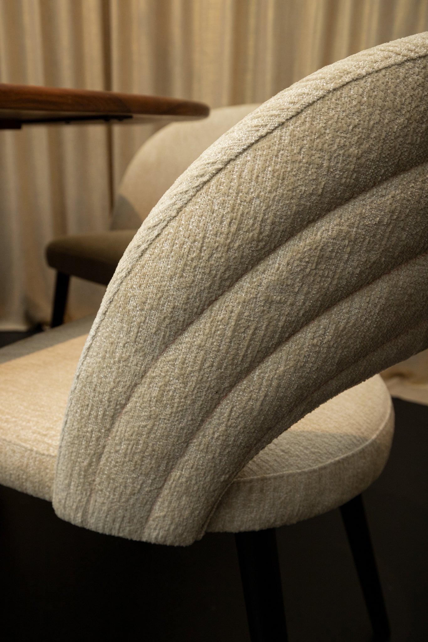 Abierto Black Nanci Fabric Dining Chair