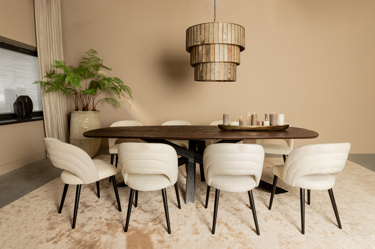 Abierto Black Nanci Fabric Dining Chair