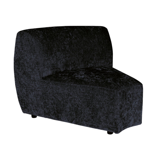Lujo Sofa Anthracite Fiore Fabric Corner Piece