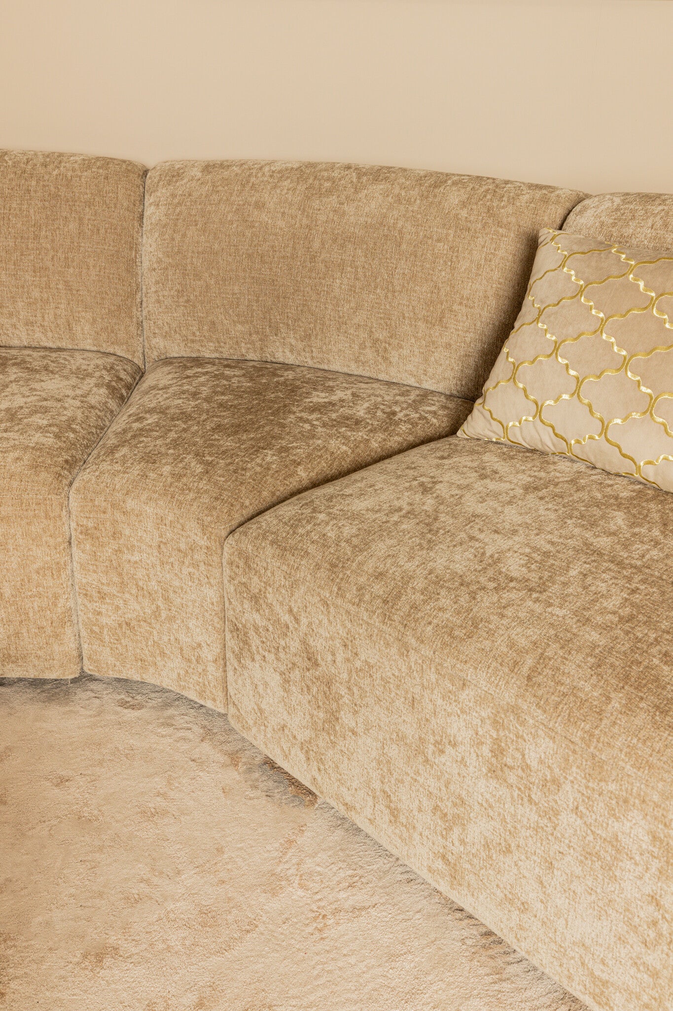 Lujo Sofa Anthracite Fiore Fabric Corner Piece