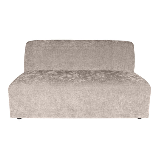 Lujo Sofa White Fiore Fabric 2 Seater Element