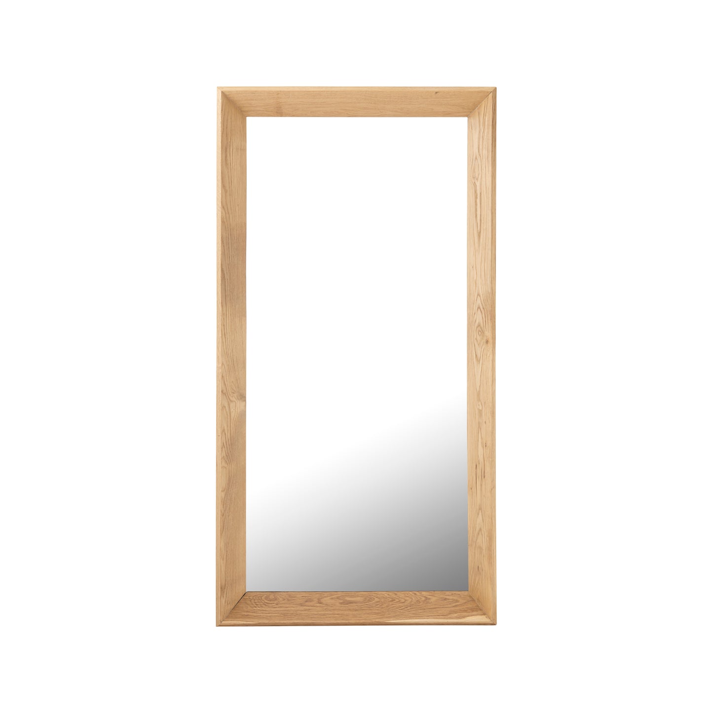 Chevar Natural Oak Wood Mirror Rectangle L