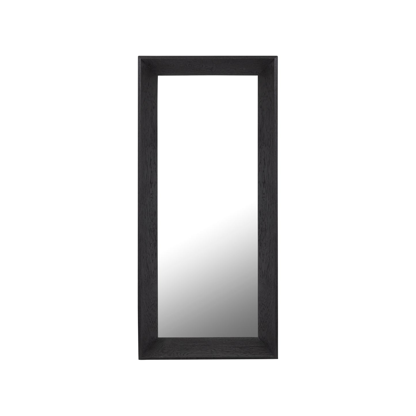 Chevar Black Oak Wood Mirror Rectangle S