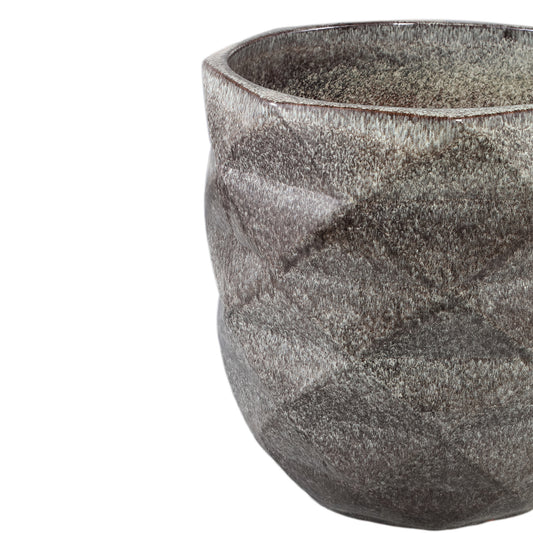 Lotte Liver Glazed Ceramic Pot Diamond Struct SV4