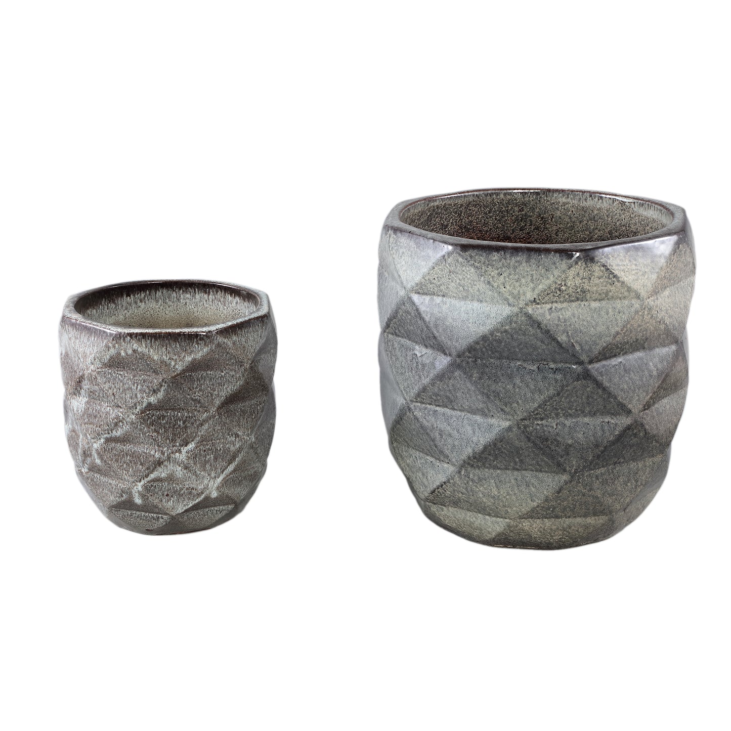 Lotte Liver Glazed Ceramic Pot Diamond Struct SV2