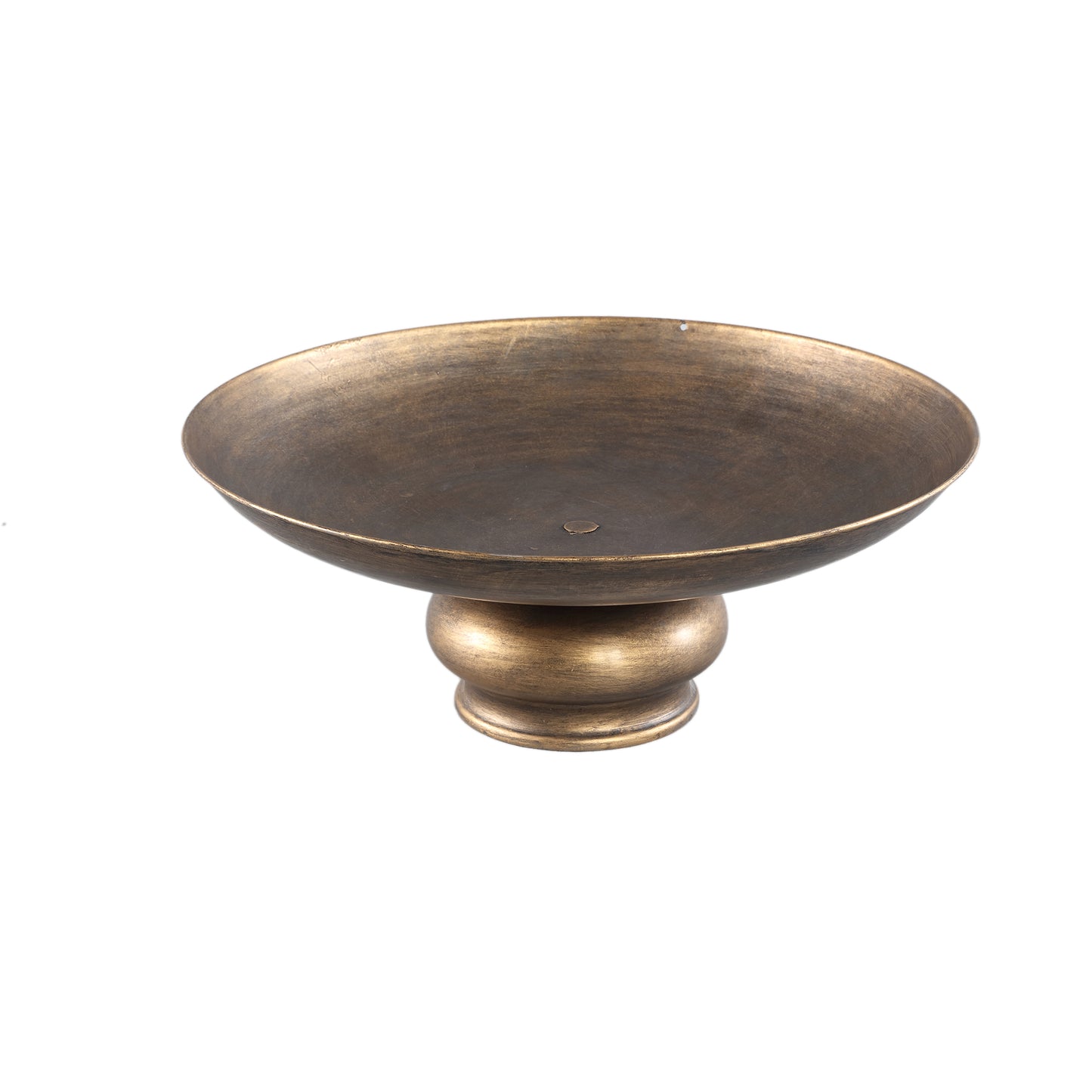 Luciene Gold Iron Bowl Round On Base